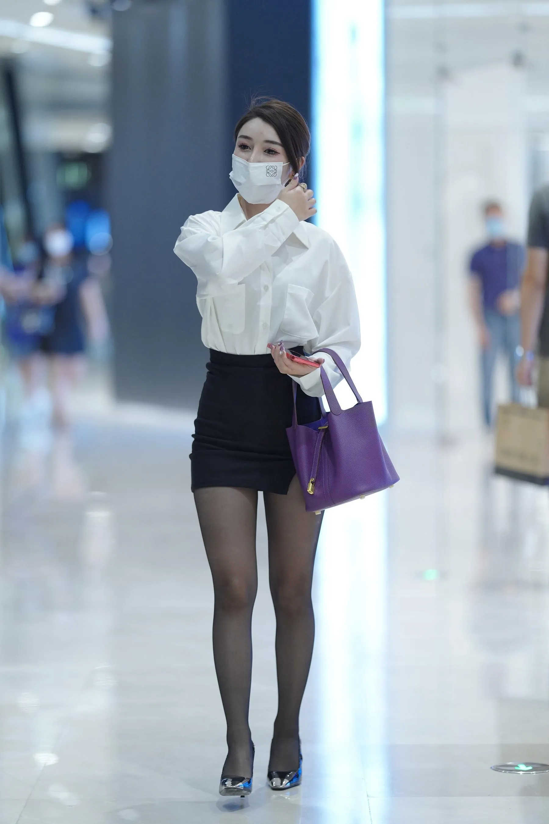 魔镜街拍 NO.184 街拍黑丝包臀裙小姐姐 [137P]插图5
